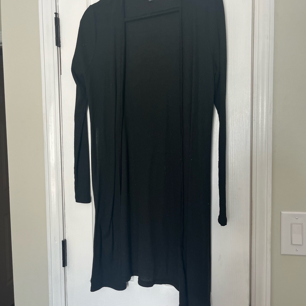 Black Long Sleeve Cardigan